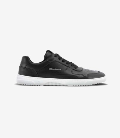 Barebarics Zing Læder Barfodssneakers Barebarics - Sort/Hvid