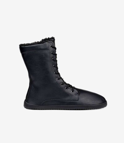 Ahinsa Jaya Winter Zip-up Boots Black