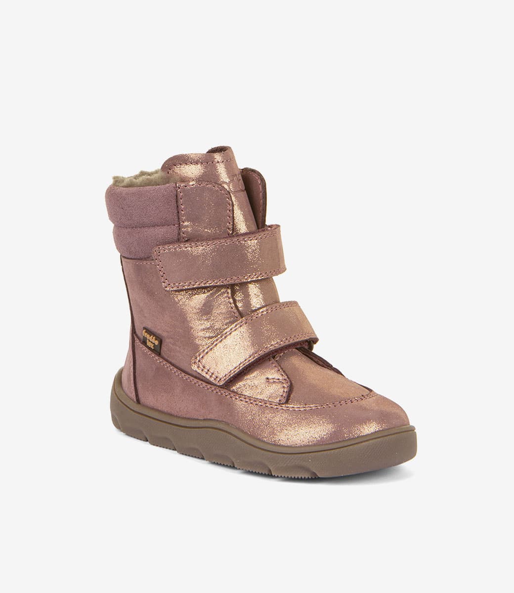 Froddo Zeru tex winter barfotstøvler - Pink gold