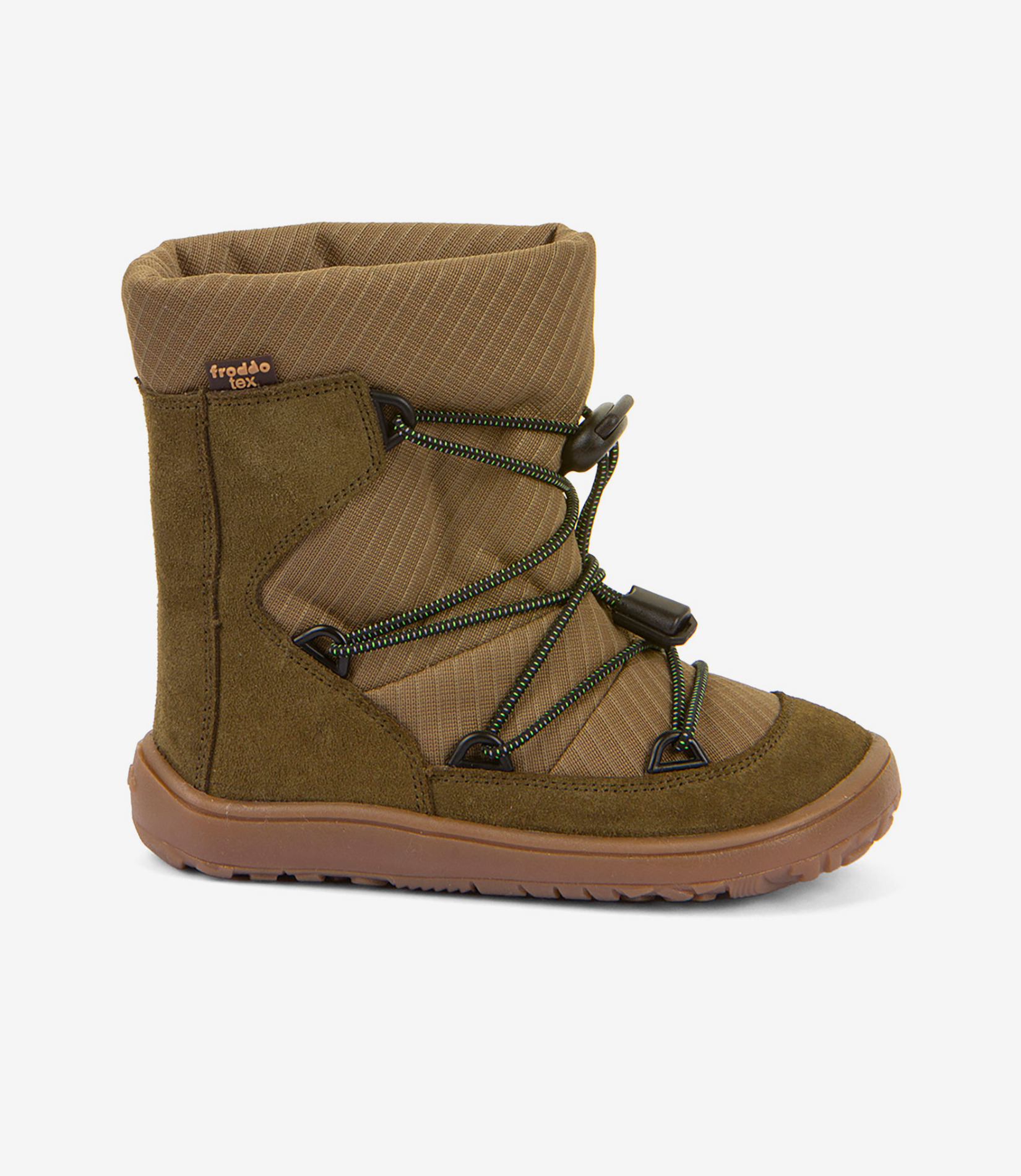 Froddo barfodsstøvler tex track wool, Olive